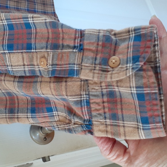 Massimo Dutti Tessuto Italiano mens L long sleeve button down plaid shirt - Picture 5 of 11